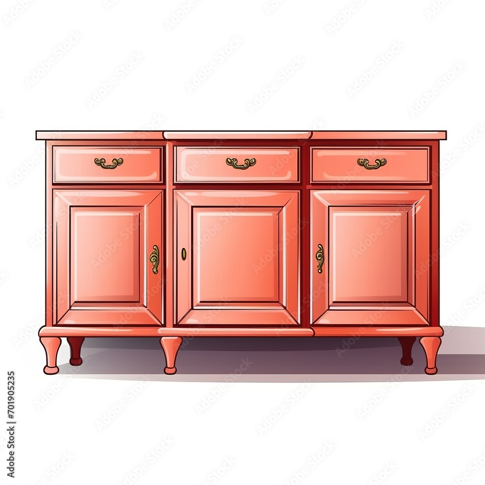 Fototapeta premium Sideboard salmon