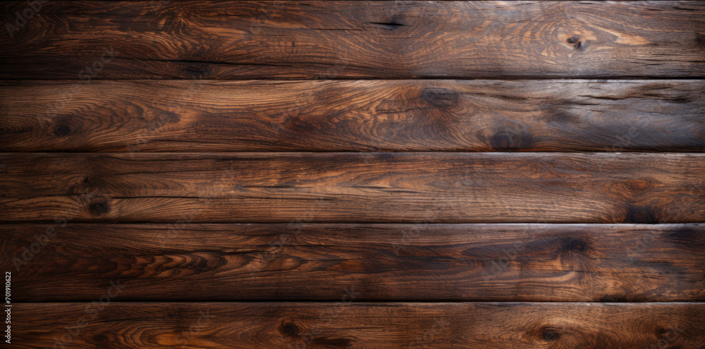 Naklejka premium Brown wood texture background