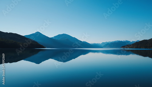 Shades of azure and light blue merging seamlessly, creating a serene and peaceful background reminiscent of a clear sky on a calm day..