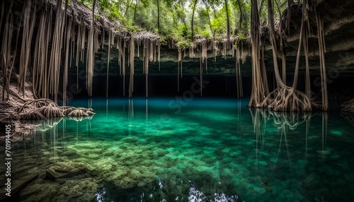 Cenote, underground tropical lake