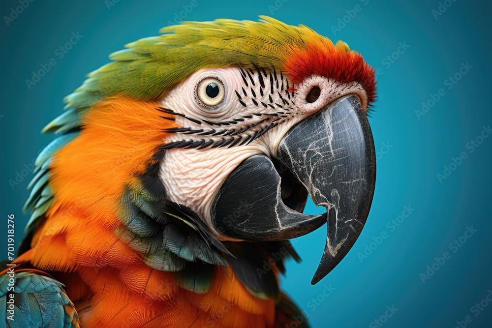 Obraz premium Portrait of a cute and colored parrot
