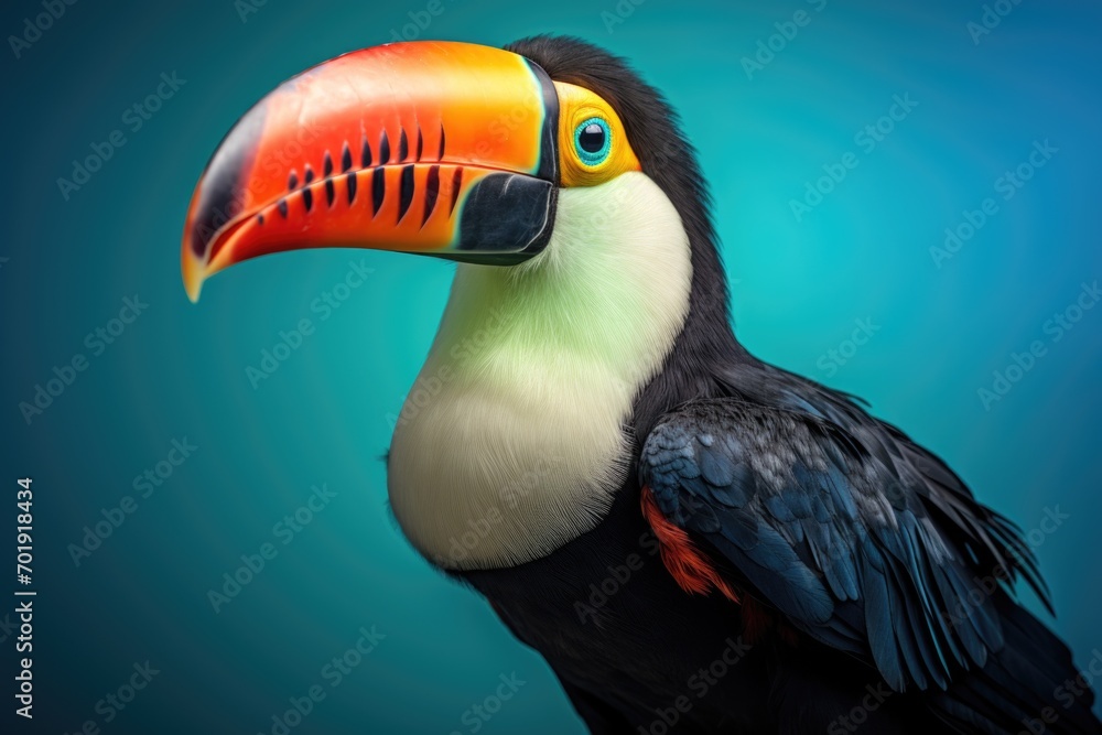 Toucan potrait. Delight of colors. Toucan potrait. Delight of colors.