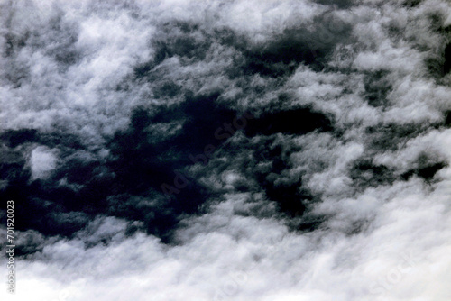 Clouds in the sky. White clouds, blue sky.