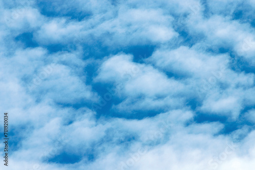 Clouds in the sky. White clouds, blue sky.
