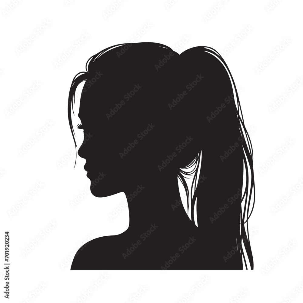 Black Person Silhouette Vector - Intriguing Shadow Design for Stock Images
