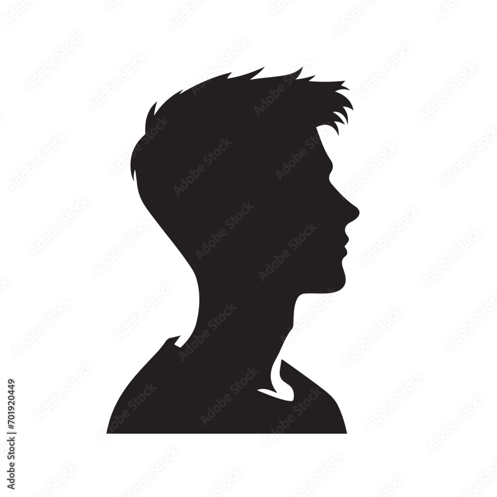 Artistic Vector Black Silhouette of a Person - Ideal for Unique Stock Imagery
