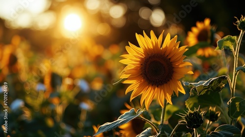simple yet uplifting scene, showcasing the resilience and natural splendor of a sunflower in the radiant glow of a sunlit day. ©  Photography Magic