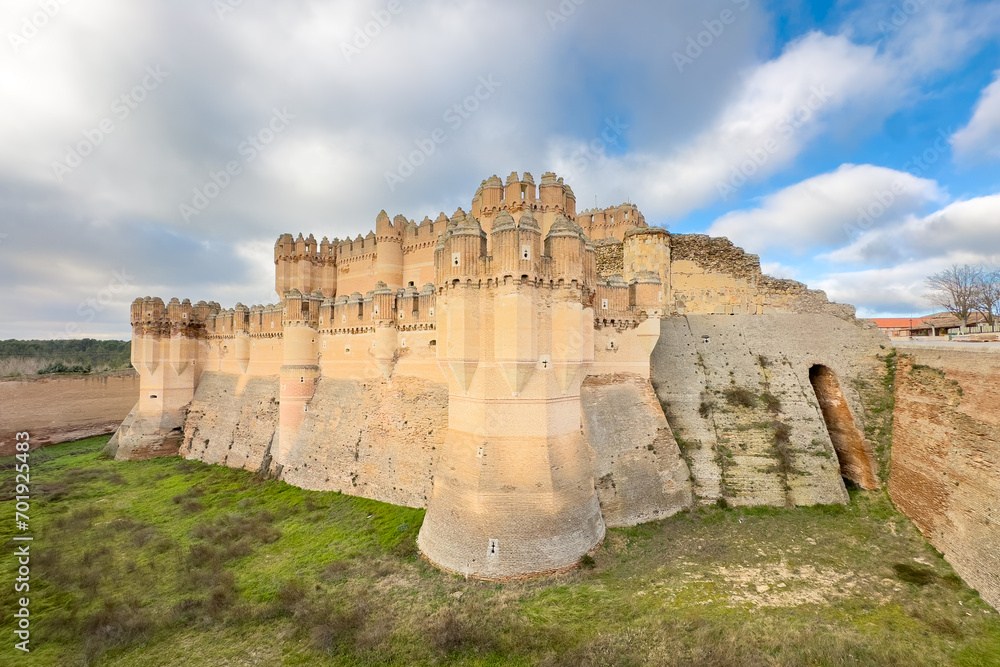 Medieval castle of Coca in Segovia, Spain. High quality photo