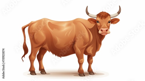 Taurus the bull is like a graceful winged hoofed horse Ai generated art
