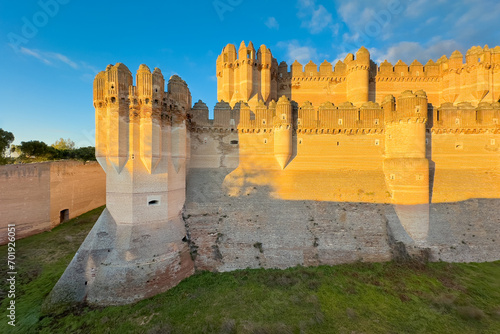 Medieval castle of Coca in Segovia, Spain. High quality photo photo