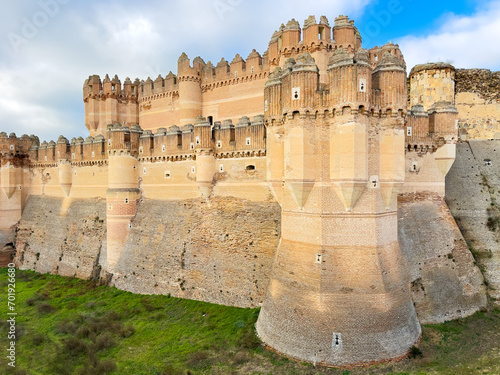 Medieval castle of Coca in Segovia, Spain. High quality photo photo