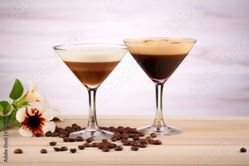 A range of coffee-infused beverages adorned with creamy elegance, inviting you to relish their aromatic richness