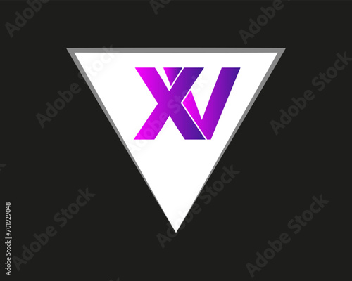 BEST UNCOMMON creative initial xv latter logo design with modern business vector template creative isolated monogram logo design IN 2024