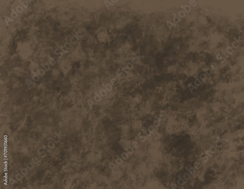 Elegant brown background vector illustration with vintage distressed grunge texture and dark brown coffee color parchment paper 