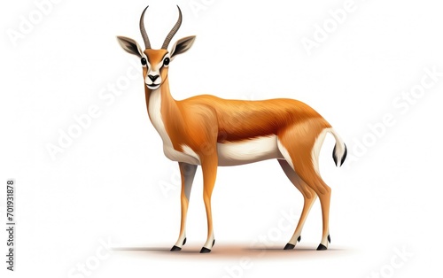 Antelope animal Isolated on white background. © Junaid
