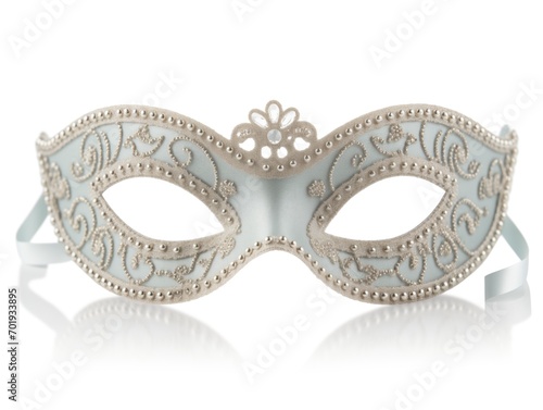 Máscara de carnaval com fundo branco