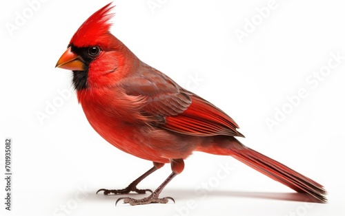 Cardinal bird Isolated on white background. © Junaid