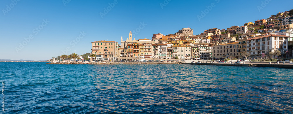 Panoramic cityscape Porto Santo Stefano