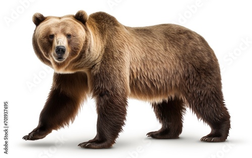 Grizzly bear Isolated on white background. © Junaid