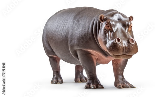 Hippopotamus Isolated on white background.