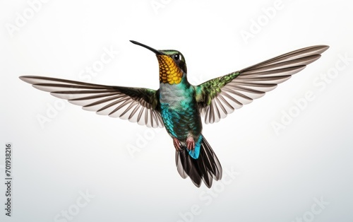 Hummingbird bird Isolated on white background. © Junaid