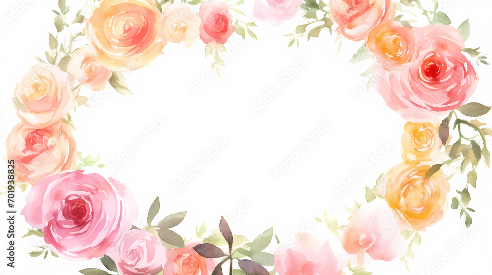 Floral frame with decorative flowers, decorative flower background pattern, floral border background Floral frame with decorative flowers, decorative flower background pattern, floral border background