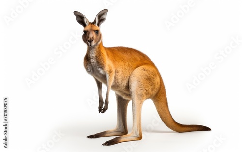 Kangaroo Isolated on white background.