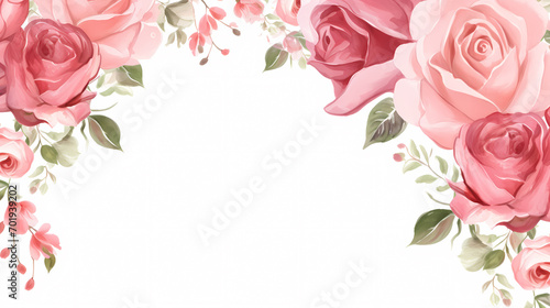 Floral frame with decorative flowers  decorative flower background pattern  floral border background