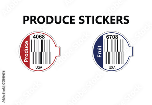 Produce Stickers | Vegetables and Fruit