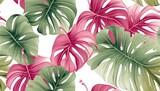 japanese style design, pink and green monstera and palm, single image, white background, --ar 7:4 --tile --style raw --stylize 250 --v 5.2 Job ID: 09f04866-b60a-462f-9469-8e5ef9aca727