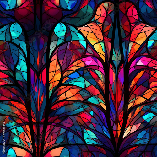 Stained glass window marble background pattern texture