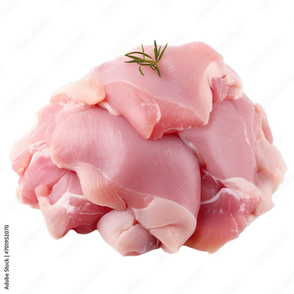 Raw chicken meat poultry protein isolated isolated on transparent background. Raw chicken meat poultry protein isolated isolated on transparent background.