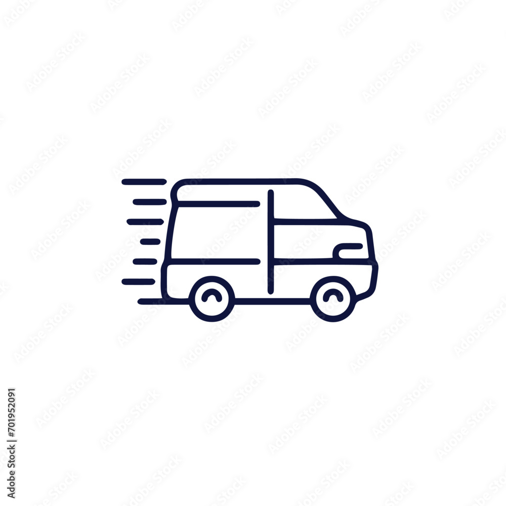  Delivery Related Vector Line Icon