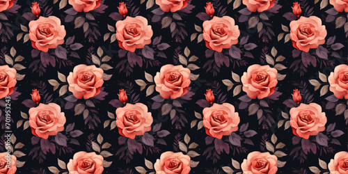 Beautiful pattern of roses. For printing on textiles, clothes, pillows, cups. Beautiful and bright roses. Vector.