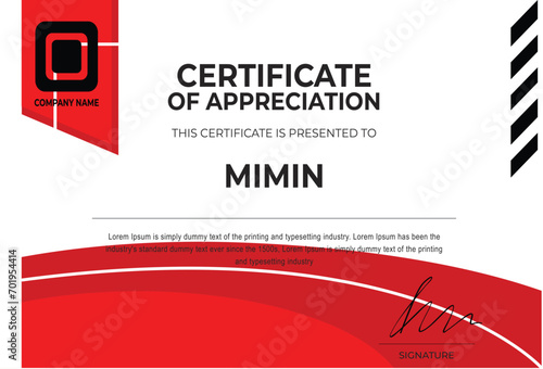 Design of attendance certificate or activity certificate