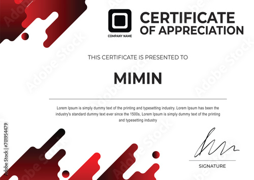 Design of attendance certificate or activity certificate