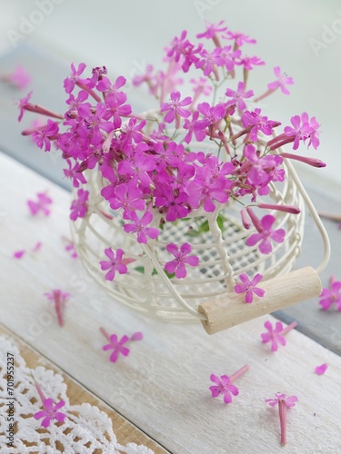 bouquet of pink flowers