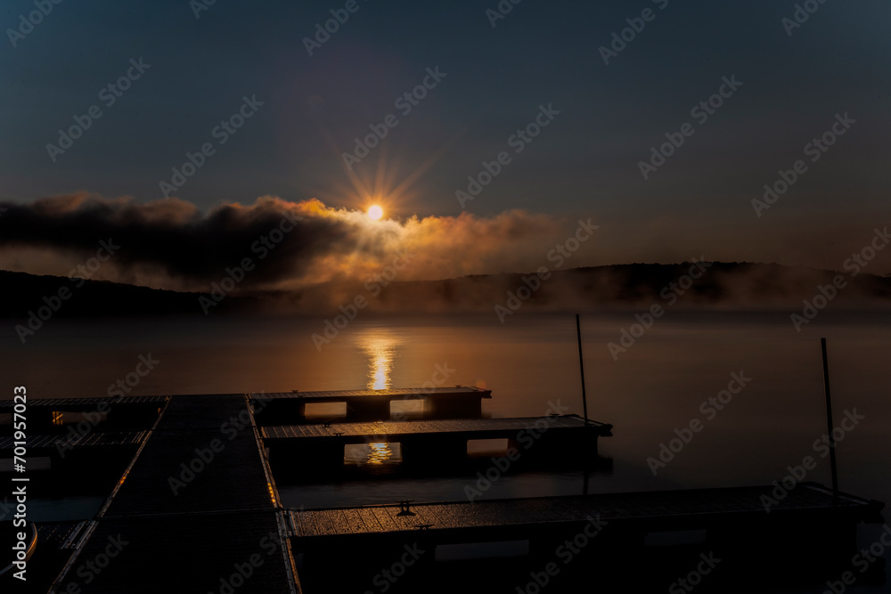 Early morning on lake