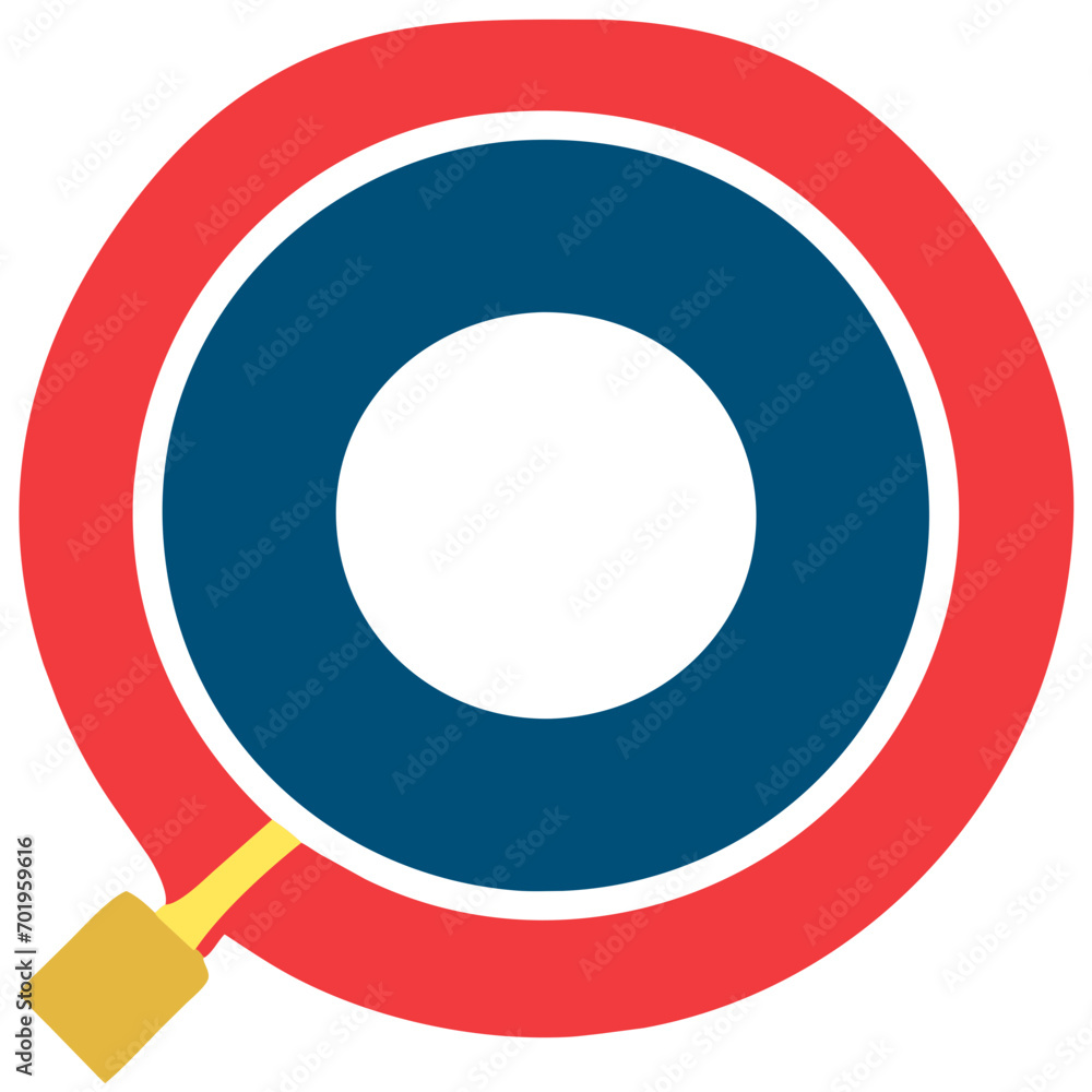 Fireman's hose vektor icon illustation Fireman's hose vektor icon illustation