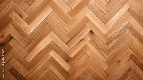 Textured pattern of herringbone parquet wood flooring