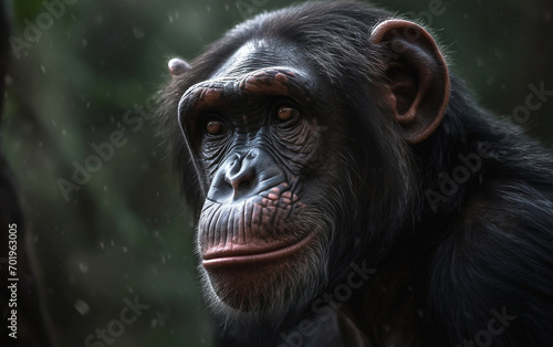 Chimpanzees in the wild photo