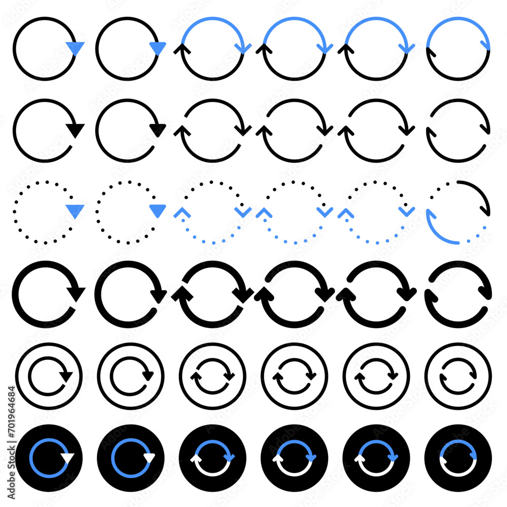 Arrow icon related to circulation and direction.
Arrow icon related to circulation and direction.