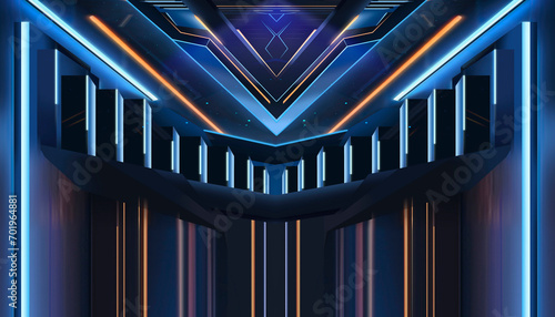 Abstract modern futuristic ...