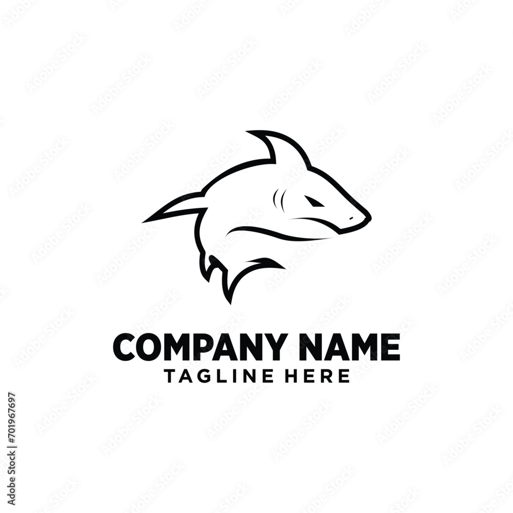 Vector shark fin logo symbol vector illustration Vector shark fin logo symbol vector illustration