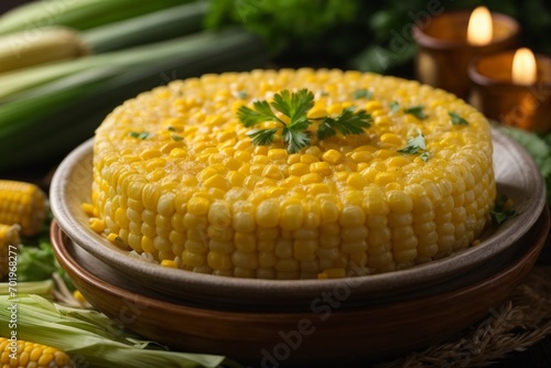 Humita corn cake in Chala photo