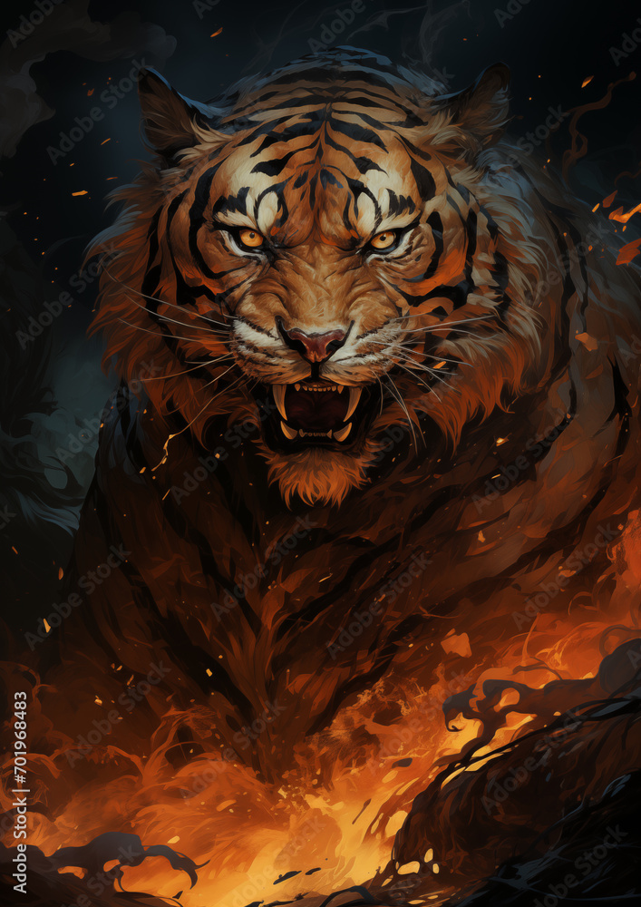 Acrylic Tiger