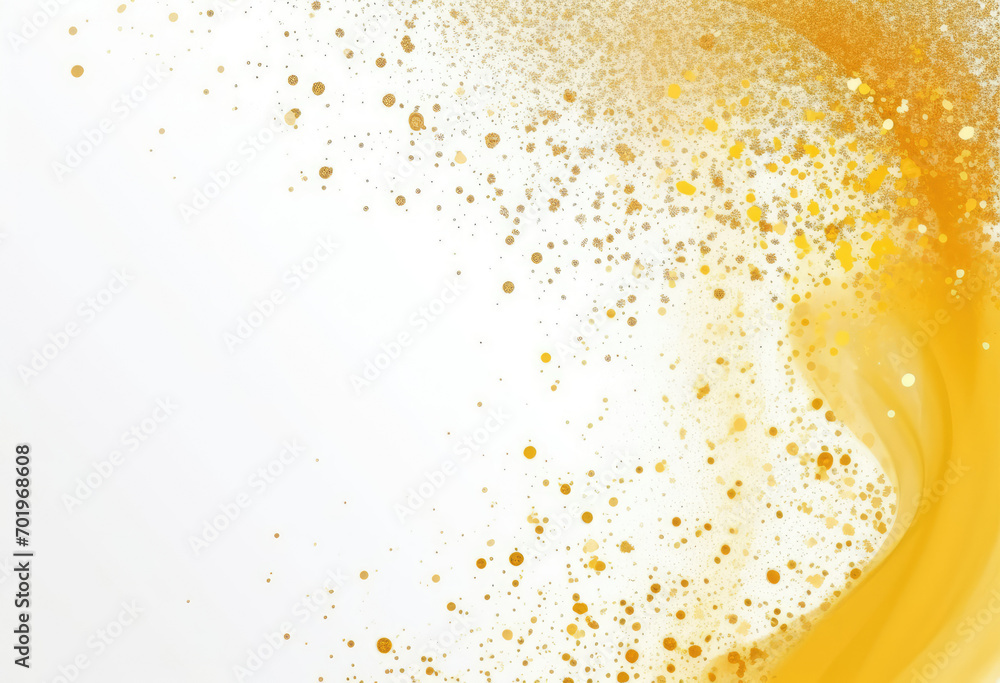 Yellow and White Bubble Background