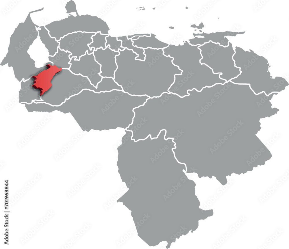 MERIDA DEPARTMENT MAP PROVINCE OF VENEZUELA 3D ISOMETRIC MAP MERIDA DEPARTMENT MAP PROVINCE OF VENEZUELA 3D ISOMETRIC MAP