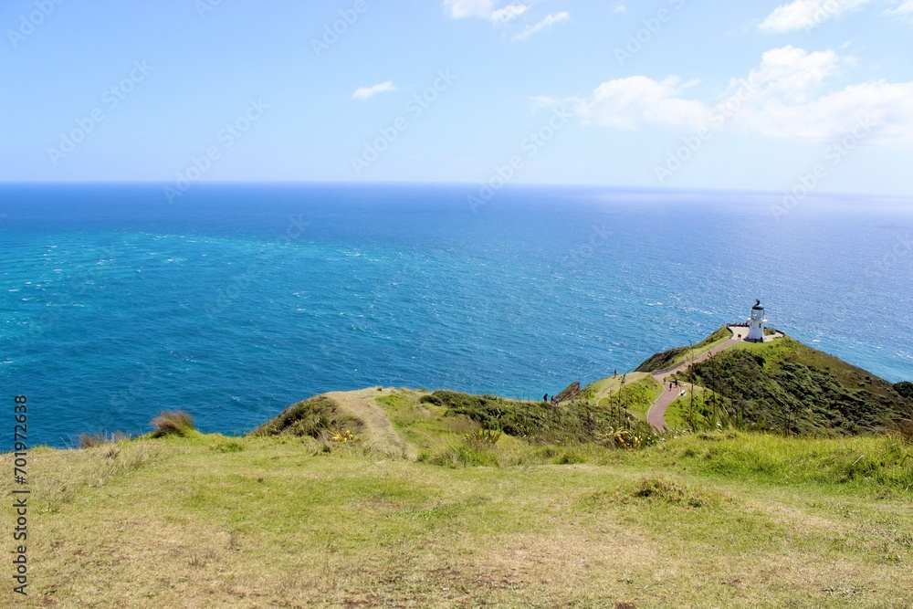 new zealand sea blue and green land