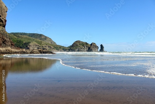 New Zealand beach sea blue